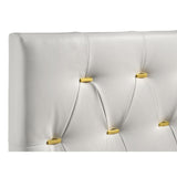  Coaster Furniture Kendall 224401KW Upholstered California King Panel Bed - White IMAGE 6