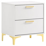  Coaster Furniture Kendall 224402 2-Drawer Nightstand - White IMAGE 1