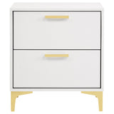  Coaster Furniture Kendall 224402 2-Drawer Nightstand - White IMAGE 2