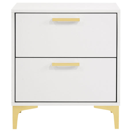  Coaster Furniture Kendall 224402 2-Drawer Nightstand - White IMAGE 2