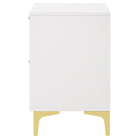  Coaster Furniture Kendall 224402 2-Drawer Nightstand - White IMAGE 4