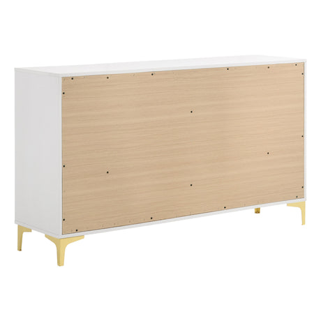  Coaster Furniture Kendall 224403 6-Drawer Dresser - White IMAGE 6