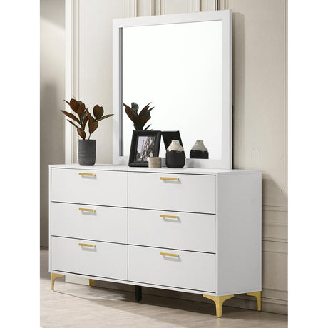  Coaster Furniture Kendall 224403 6-Drawer Dresser - White IMAGE 8
