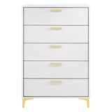  Coaster Furniture Kendall 224405 5-Drawer Bedroom Chest - White IMAGE 3