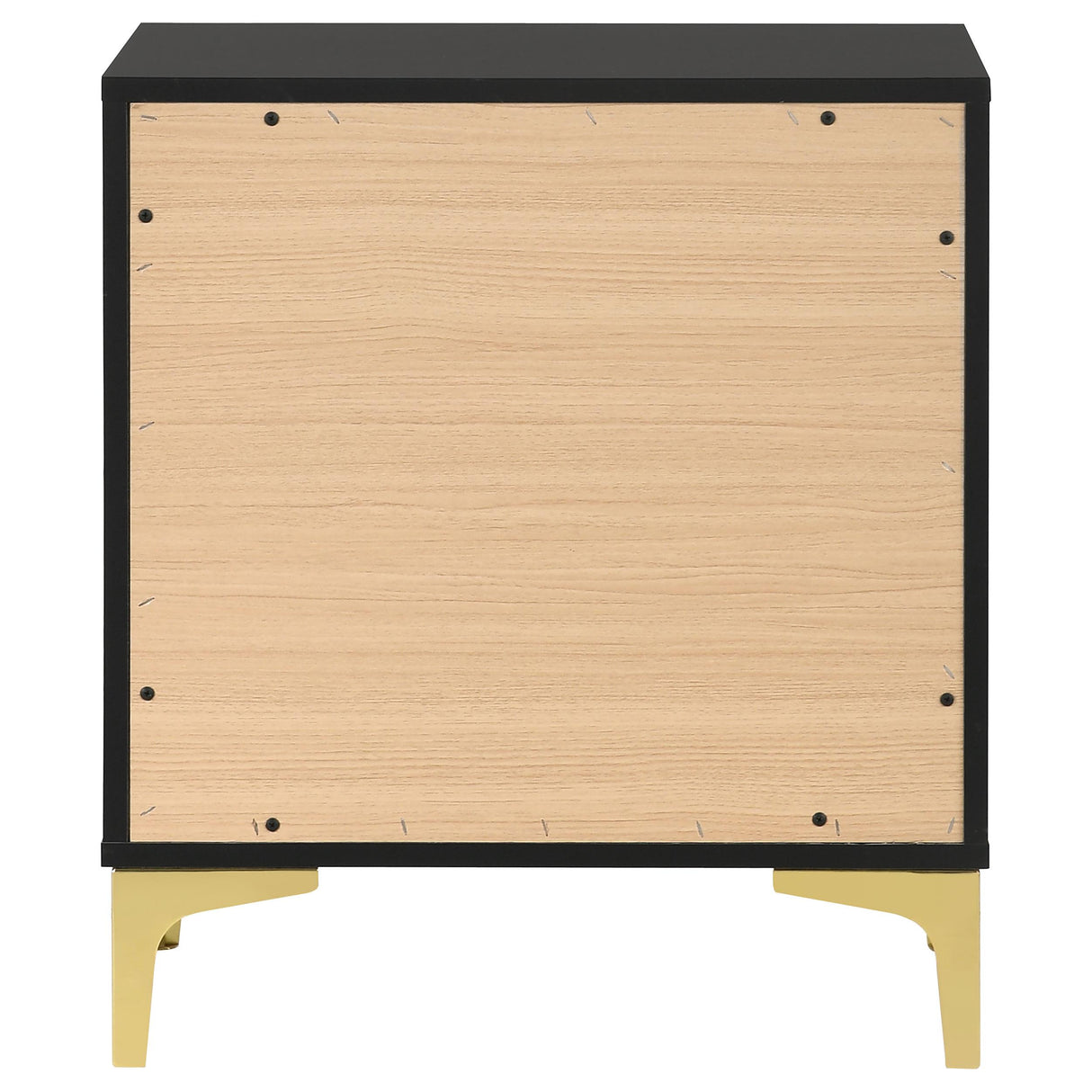  Coaster Furniture Kendall 224452 2-Drawer Nightstand - Black IMAGE 6