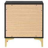  Coaster Furniture Kendall 224452 2-Drawer Nightstand - Black IMAGE 6
