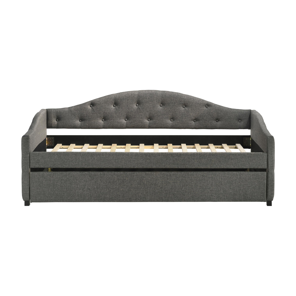  Coaster Furniture Sadie 300638 Upholstered Twin Daybed with Trundle - Grey IMAGE 4