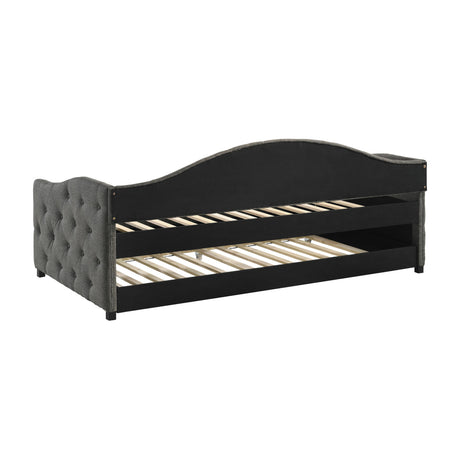  Coaster Furniture Sadie 300638 Upholstered Twin Daybed with Trundle - Grey IMAGE 6