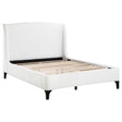  Coaster Furniture Mosby 306020KE Upholstered Eastern King Wingback Bed - Snow IMAGE 1