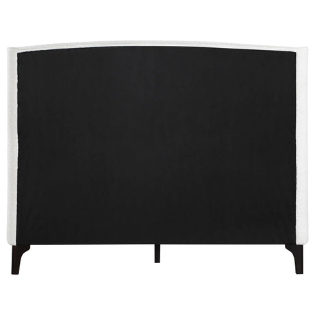  Coaster Furniture Mosby 306020KE Upholstered Eastern King Wingback Bed - Snow IMAGE 7