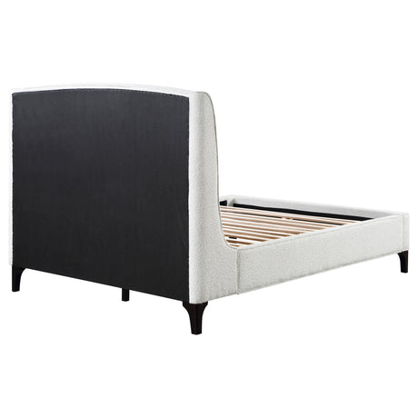  Coaster Furniture Mosby 306020KE Upholstered Eastern King Wingback Bed - Snow IMAGE 8