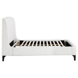  Coaster Furniture Mosby 306020KE Upholstered Eastern King Wingback Bed - Snow IMAGE 9