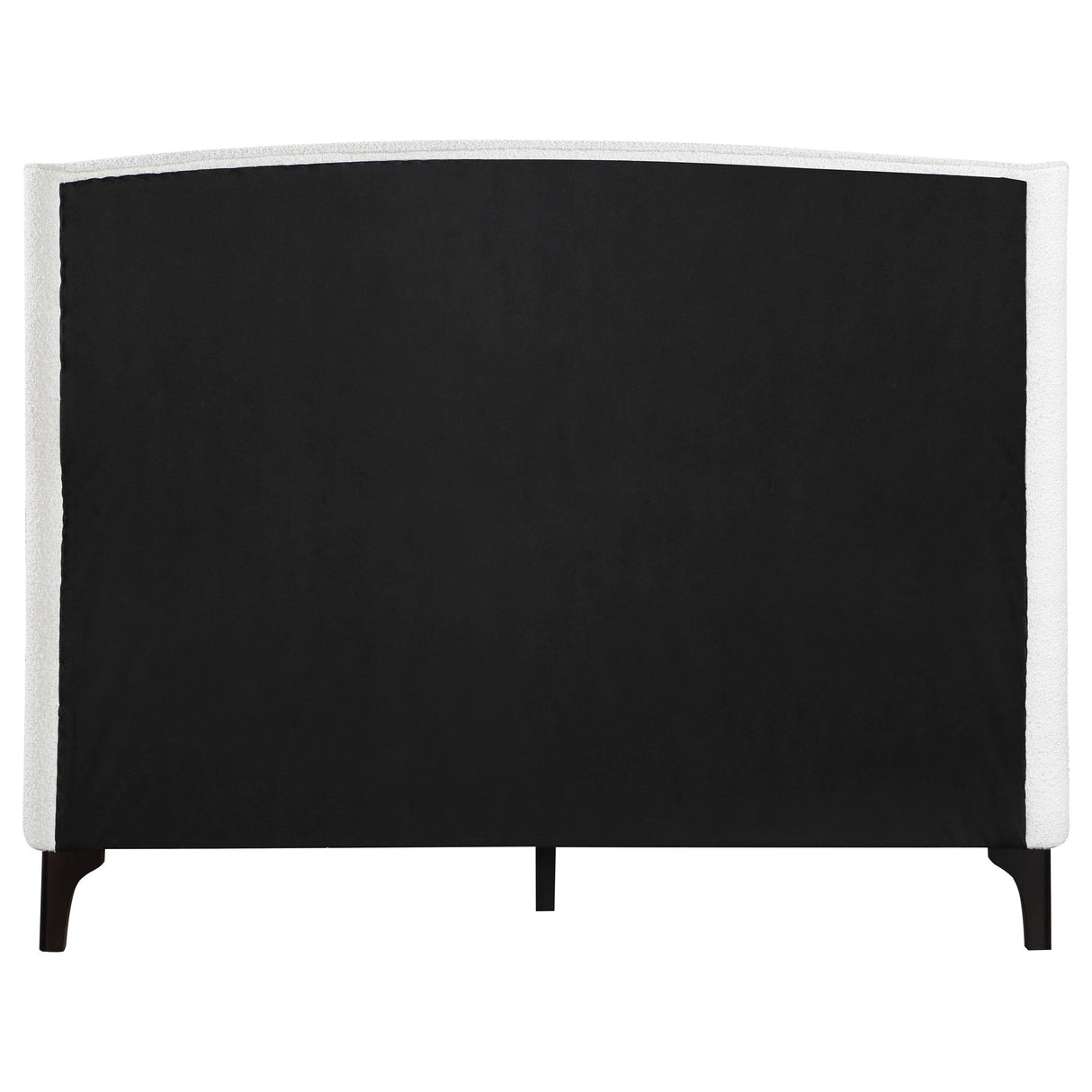  Coaster Furniture Mosby 306020Q Upholstered Queen Wingback Bed - Snow IMAGE 7
