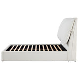  Coaster Furniture Gwendoline 306040Q Upholstered Queen Panel Bed - White IMAGE 5