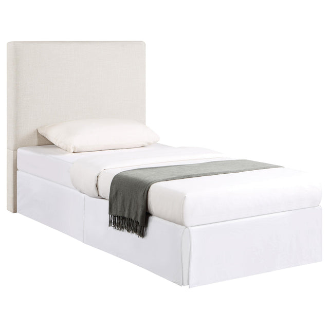  Coaster Furniture Pirro 315980T Upholstered Twin Panel Headboard - Sand IMAGE 1