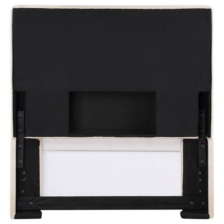  Coaster Furniture Pirro 315980T Upholstered Twin Panel Headboard - Sand IMAGE 4