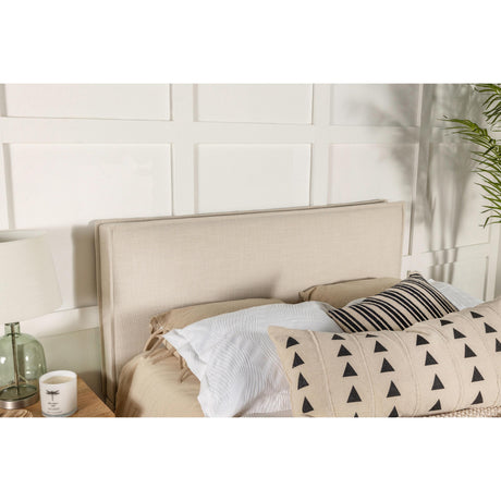  Coaster Furniture Izzy 315985K Upholstered King Panel Headboard - Sand IMAGE 2