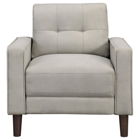  Coaster Furniture Bowen 506787 Upholstered Track Arm Tufted Accent Chair - Beige IMAGE 2
