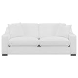  Coaster Furniture Ashlyn 509891 Upholstered Sloped Arm Sofa - White IMAGE 8