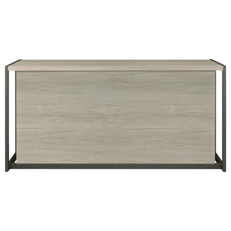  Coaster Furniture Loomis 805881 60-inch 4-Drawer Computer Desk - Whitewashed Grey IMAGE 7