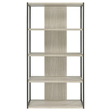 Coaster Furniture Loomis 805883 72-inch 4-shelf Bookshelf - Whitewashed Grey IMAGE 3