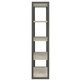  Coaster Furniture Loomis 805883 72-inch 4-shelf Bookshelf - Whitewashed Grey IMAGE 5