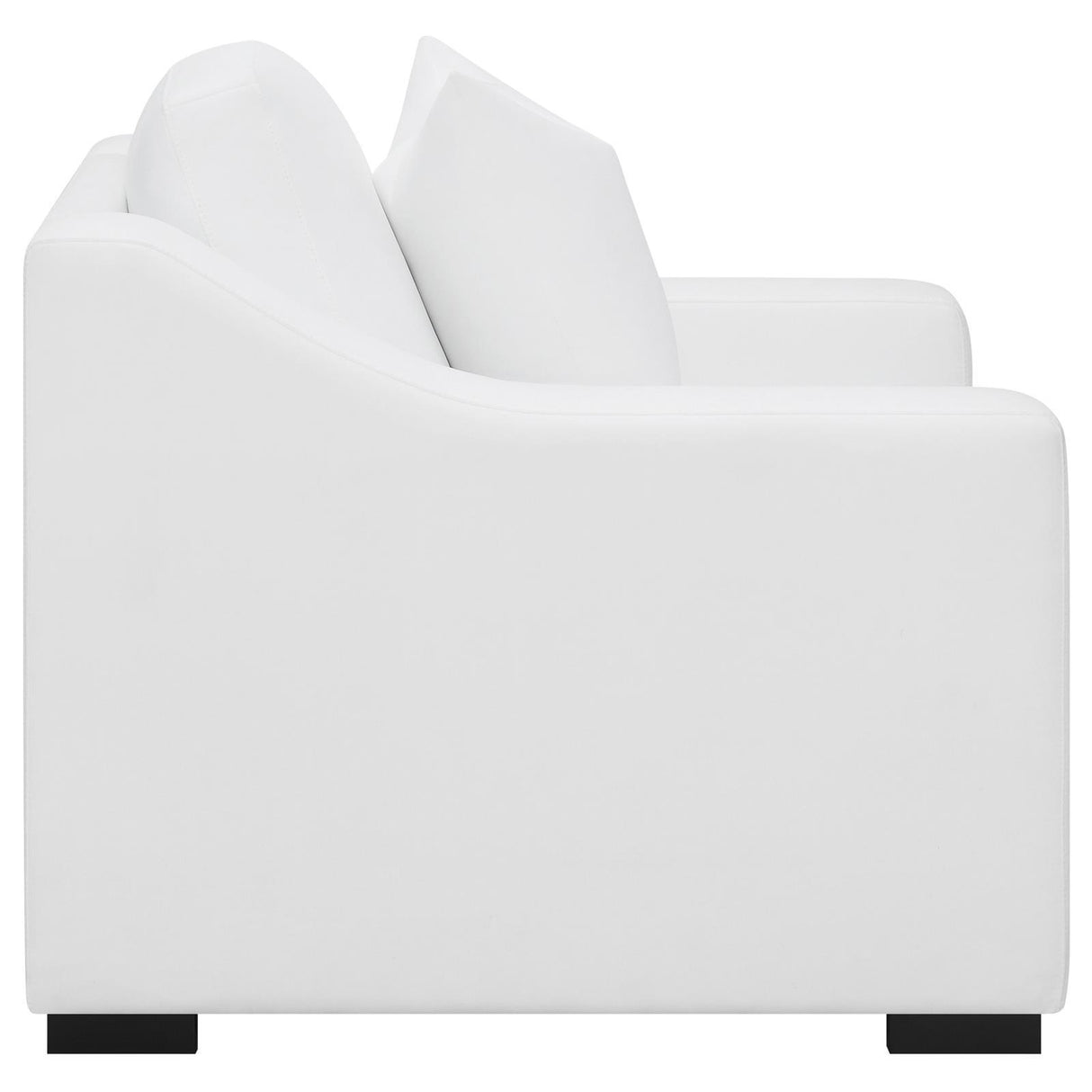  Coaster Furniture Ashlyn 509893 Upholstered Sloped Arm Accent Chair - White IMAGE 8