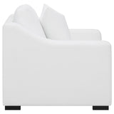  Coaster Furniture Ashlyn 509893 Upholstered Sloped Arm Accent Chair - White IMAGE 8