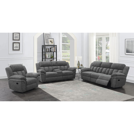  Coaster Furniture Bahrain 609541 Upholstered Motion Sofa - Charcoal IMAGE 12