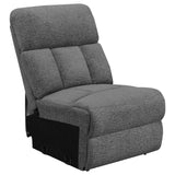  Coaster Furniture Bahrain 609541 Upholstered Motion Sofa - Charcoal IMAGE 6