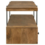  Coaster Furniture Otto 703243 5-Drawer Mango Wood 70" TV Stand Media Console - Brown IMAGE 9