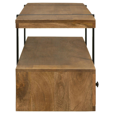  Coaster Furniture Otto 703243 5-Drawer Mango Wood 70" TV Stand Media Console - Brown IMAGE 9