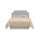  Steve Silver Furniture Alta Queen Headboard Bed Grey Fabric IMAGE 1