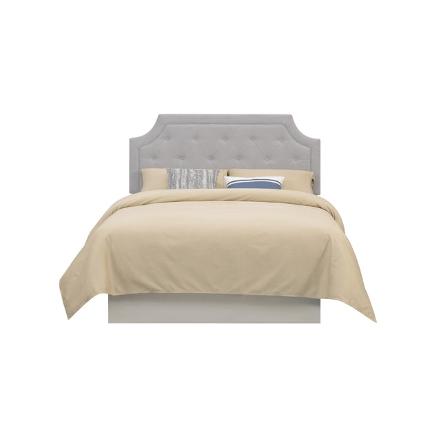  Steve Silver Furniture Alta Queen Headboard Bed Grey Fabric IMAGE 1