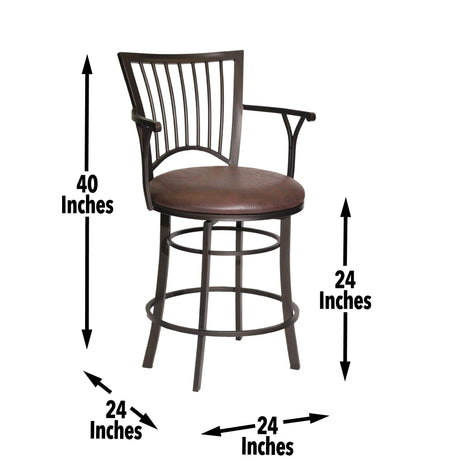  Steve Silver Furniture Bayview Swivel Counter Stool IMAGE 8