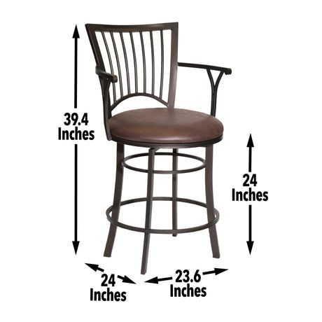  Steve Silver Furniture Bayview Swivel Counter Stool IMAGE 9