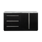  Steve Silver Furniture Camila Gray Marble Top Server IMAGE 1