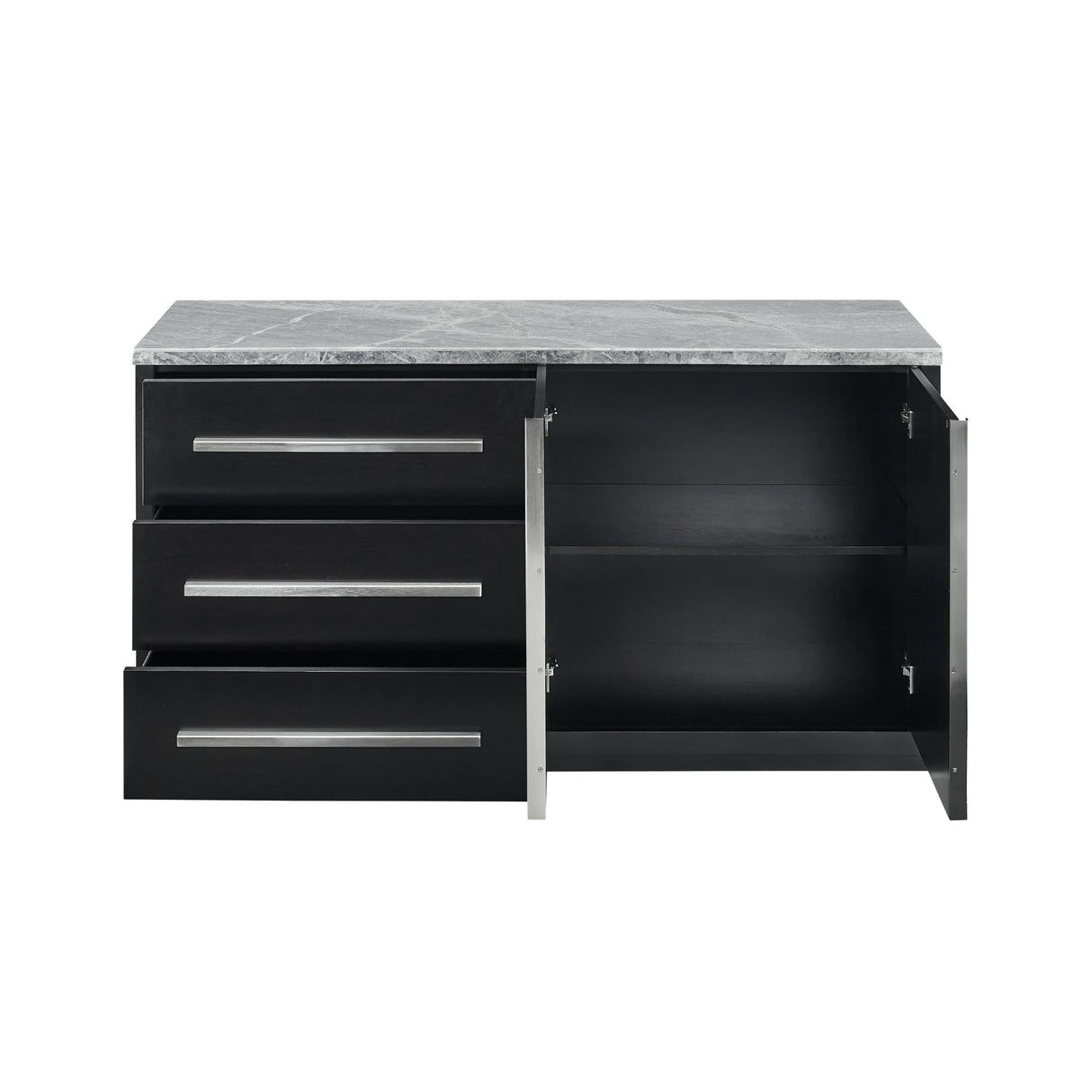  Steve Silver Furniture Camila Gray Marble Top Server IMAGE 2