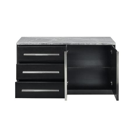  Steve Silver Furniture Camila Gray Marble Top Server IMAGE 2