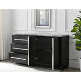  Steve Silver Furniture Camila Gray Marble Top Server IMAGE 4