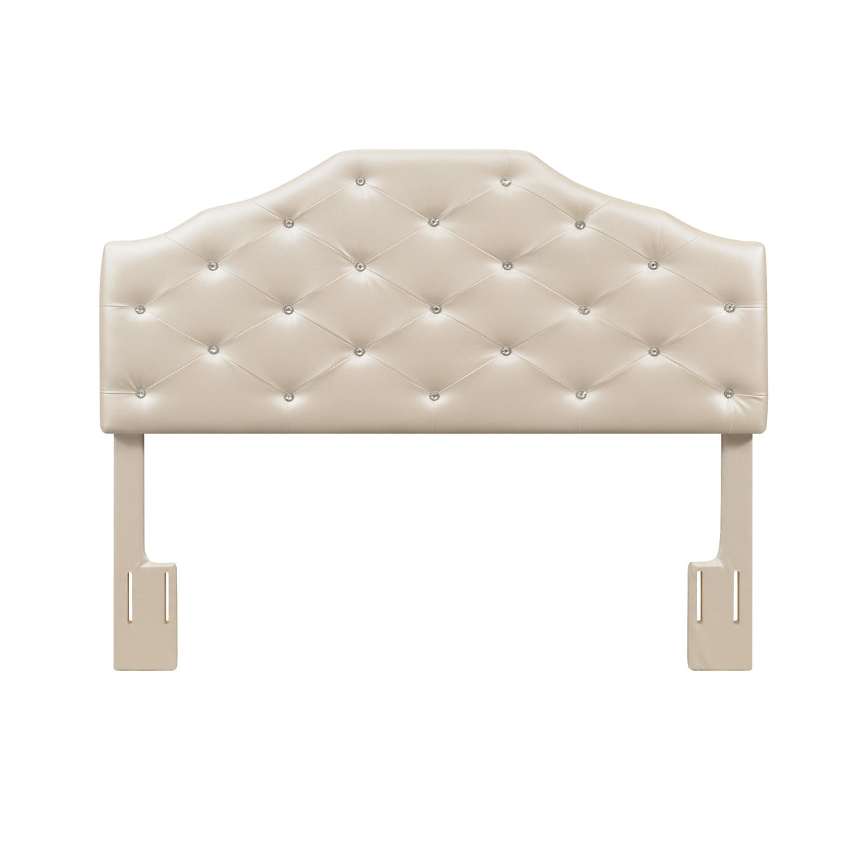  Steve Silver Furniture Dawson Queen Headboard Silver PU IMAGE 2