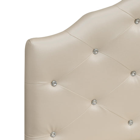  Steve Silver Furniture Dawson Queen Headboard Silver PU IMAGE 6