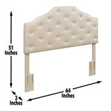  Steve Silver Furniture Dawson Queen Headboard Silver PU IMAGE 9