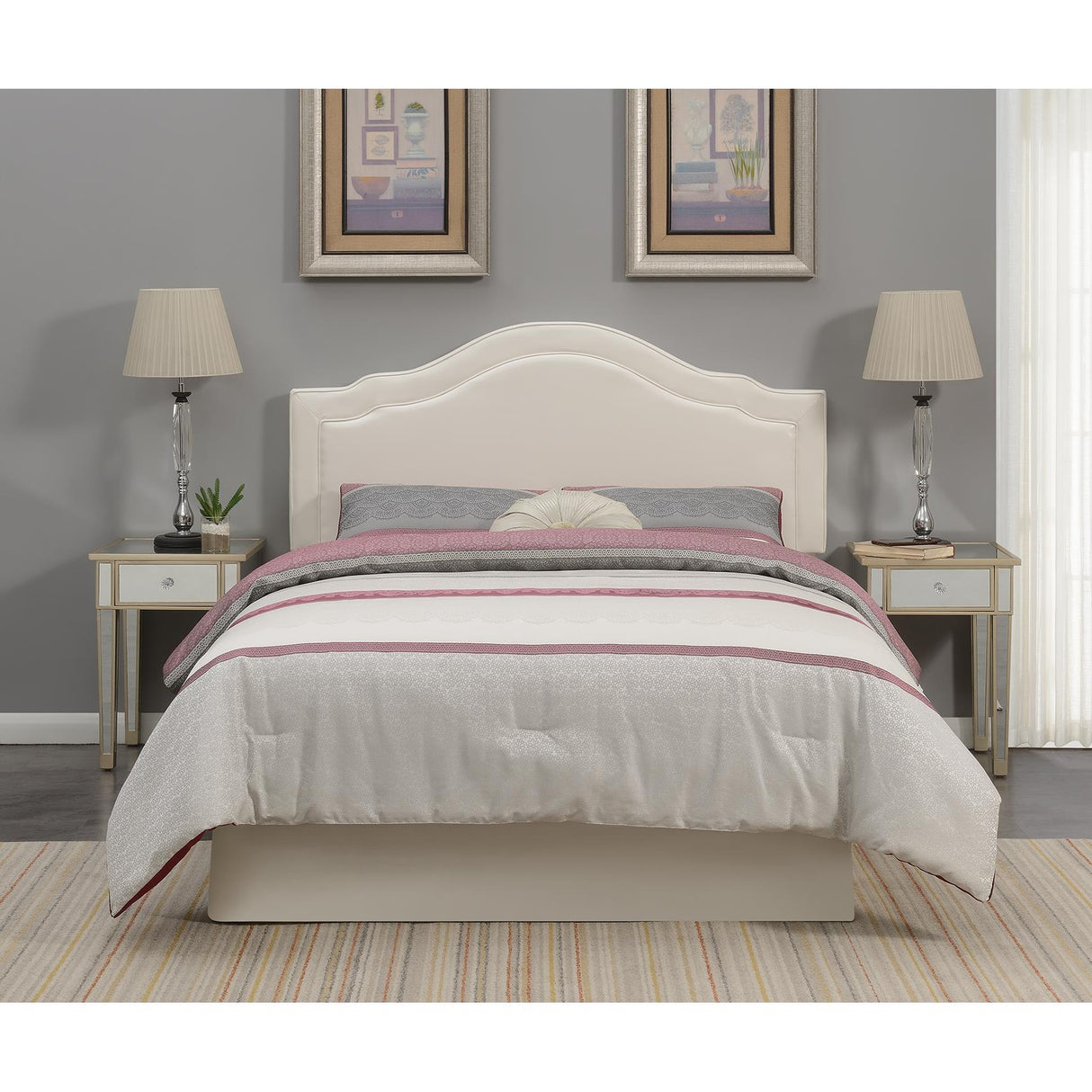  Steve Silver Furniture Edmond Queen Headboard Beige IMAGE 8