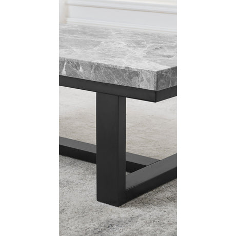  Steve Silver Furniture Lucca Gray Marble Top End Table IMAGE 3