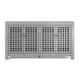  Steve Silver Furniture Rio 4 Door Accent Cabinet Grey IMAGE 1