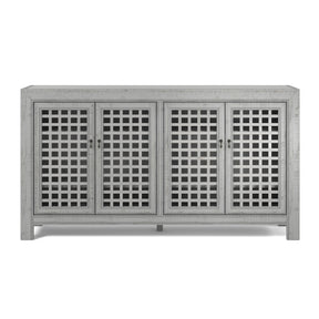  Steve Silver Furniture Rio 4 Door Accent Cabinet Grey IMAGE 1