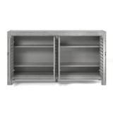  Steve Silver Furniture Rio 4 Door Accent Cabinet Grey IMAGE 2