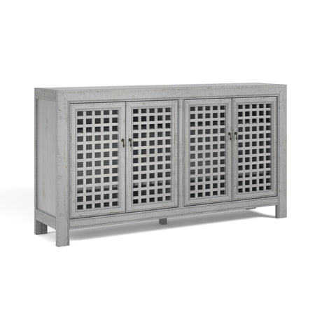  Steve Silver Furniture Rio 4 Door Accent Cabinet Grey IMAGE 3