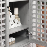  Steve Silver Furniture Rio 4 Door Accent Cabinet Grey IMAGE 4